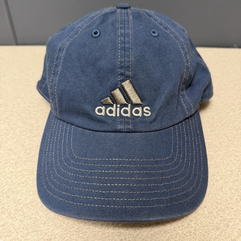 Adidas Climalite‎ Baseball Hat Strap Back Denim Blue Unisex Adult Adjustable